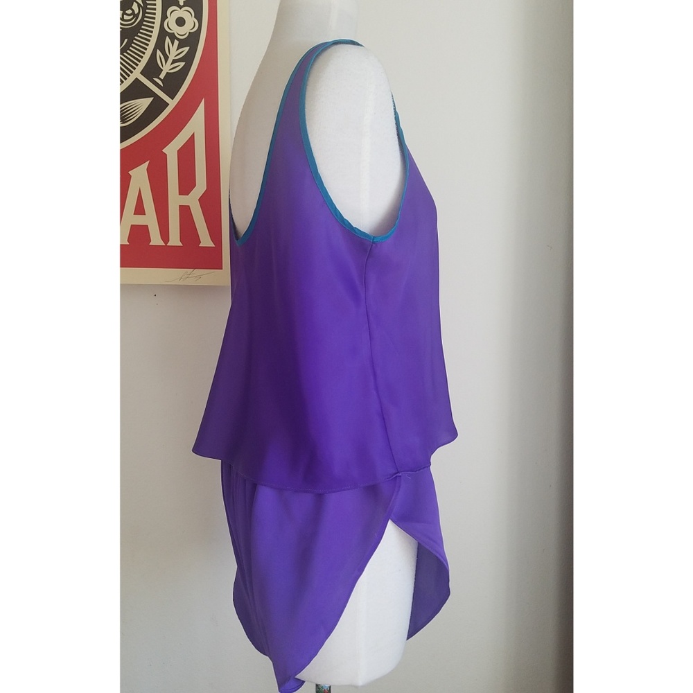 Vtg 2 piece purple lingere set